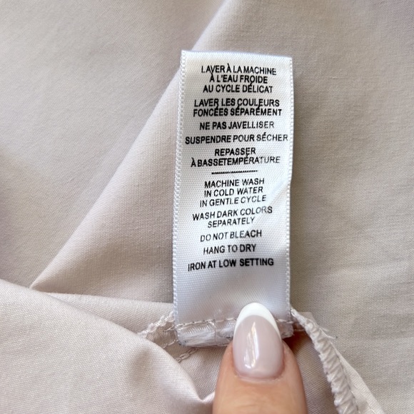 Millennial pink stretch, fitted button down - Sz XS - Picture 8 of 8